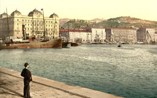 Fiume Harbor about 1900